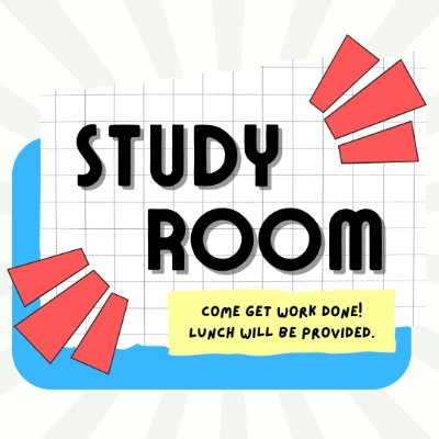 Study Room Event Flyer